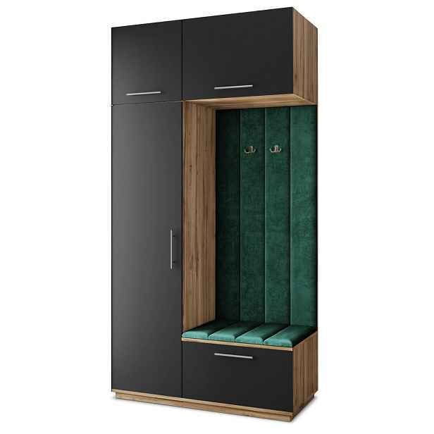 MASSENO MODERNÍ PŘEDSÍŇOVÁ SESTAVA REMA, 120/240/60 cm, dub Wotan