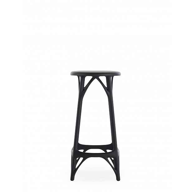 Barová židle A.I. STOOL LIGHT, v. 65 cm, černá - Kartell
