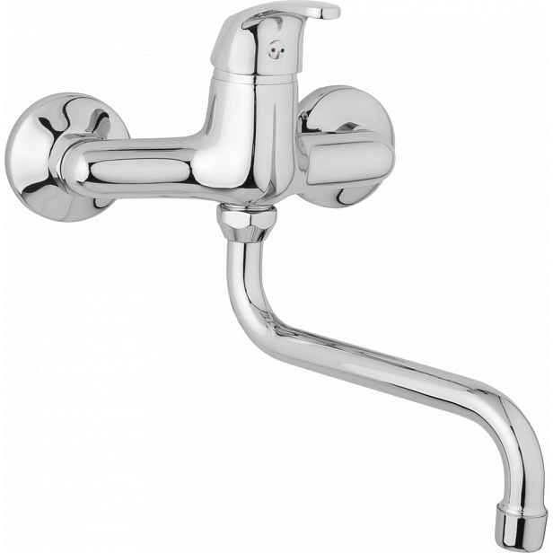 JB Sanitary Nástěnná  dřezová a umyvadlová baterie SLIM, rozteč 150 mm, trubkové ramínko 200 mm A10 35 30