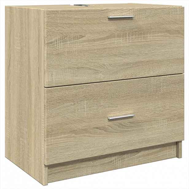 vidaXL Skříňka pod umyvadlo dub sonoma 59x37x59 cm kompozitní dřevo