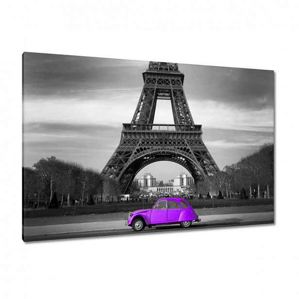 Obrazy 120x80 Fialová Citroen Věž