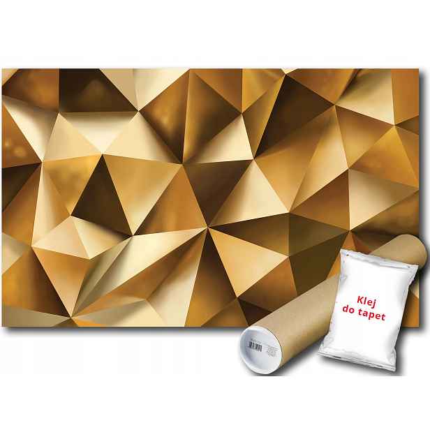 Vinylová fototapeta 3D abstrakce geometrie iluze trojúhelník 152x104
