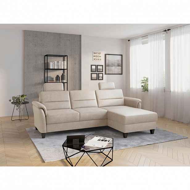 Sit & More ROHOVÁ SEDAČKA, textil, béžová