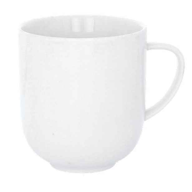 hrnek 500ml, KLASIK, bílý porcelán