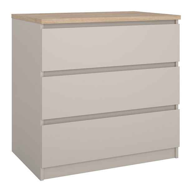 Krémová komoda 77x76x50 cm Naia – Tvilum