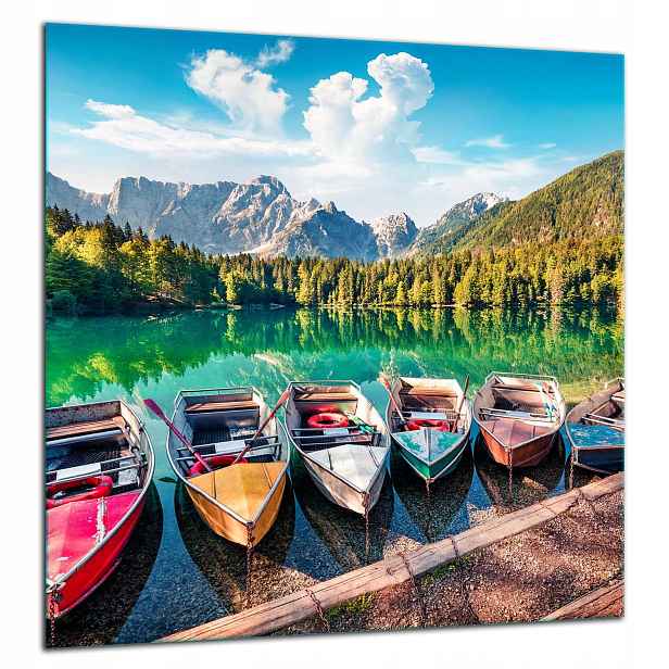 Skleněná Ochranná Deska Panel Lepidlo 60x65 Loďky