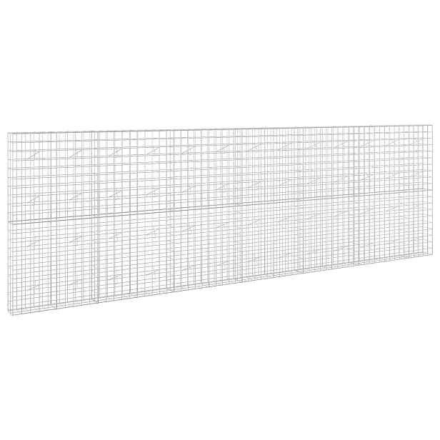 vidaXL Gabion s drátem 5 mm a síťkou 10x10 cm 650x20x200 cm