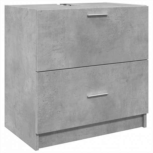 vidaXL Skříňka pod umyvadlo betonově šedá 59x37x59 cm kompozitní dřevo