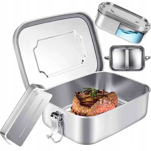 Lunchbox Z Nerezové Oceli 304 Krabička 1200 ml Vzduchotěsná
