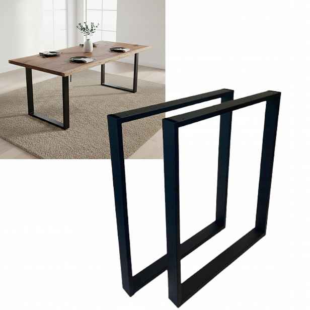 Nohy k stolu kovové Loft Industrial 80 x 72 cm 2 ks Aks