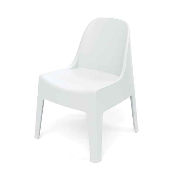Prosperplast Zahradní židle MILANES 58x60x73,5 cm bílá