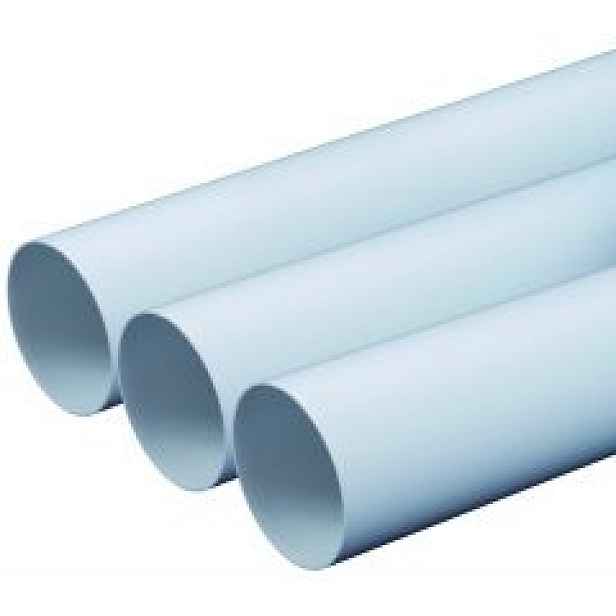 PVC Ventilační kruhové potrubí ⌀100 mm, 0,5 m