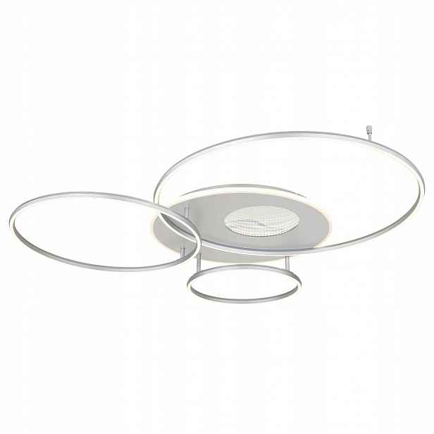 Stropní Svítidlo Stropní Svítidlo Led 70W Stříbrná Stmívatelná Dálkový Ovladač Globo Lighting 13 cm
