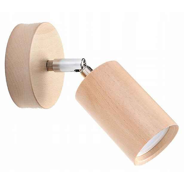 Lampa spot Berg přírodní dřevo Sollux
