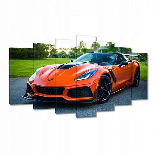 Obrazy 140x80 Oranžové auto