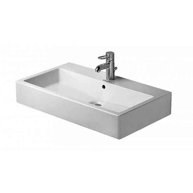 Duravit Vero - Umyvadlo 80x47 cm, s 1 otvorem pro baterii, alpská bílá 0454800027