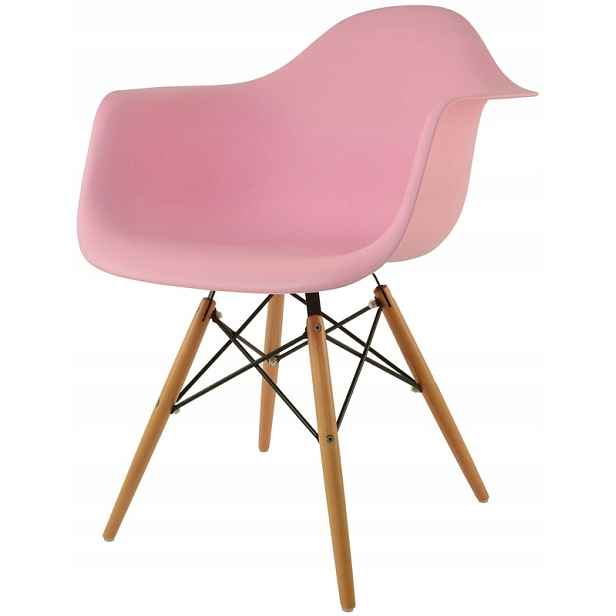 Křeslo Dankor Design Daw Spousta Barev Světle Růžové
