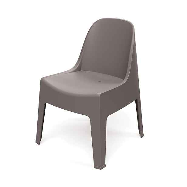 Prosperplast Zahradní židle MILANES 58x60x73,5 cm hnědá