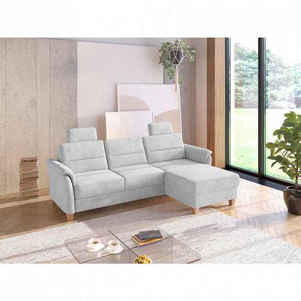 Sit & More ROHOVÁ SEDAČKA, textil, barvy stříbra