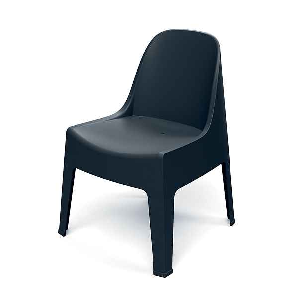 Prosperplast Zahradní židle MILANES 58x60x73,5 cm šedá