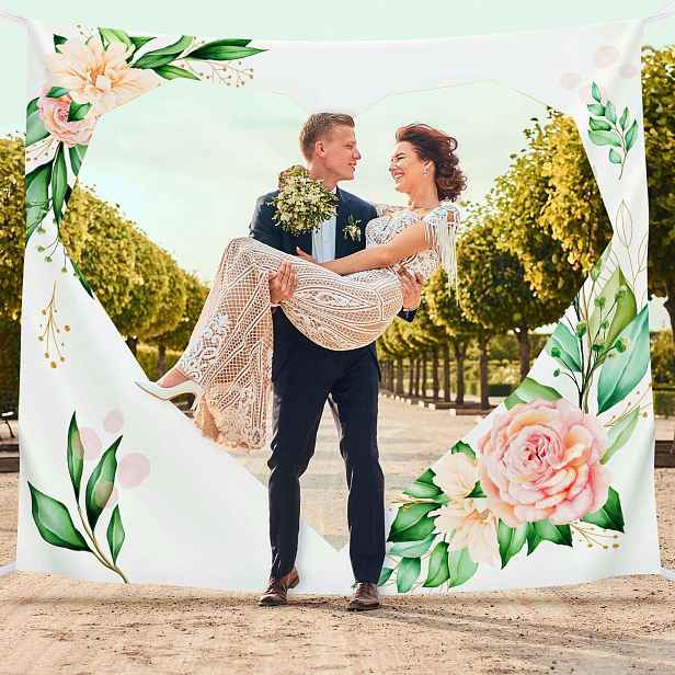 Prostěradlo svatební srdce 200x180 Just Married set