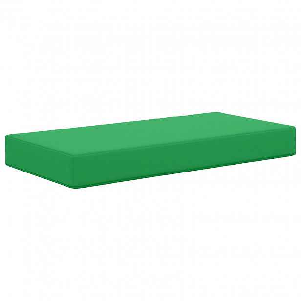 vidaXL Venkovní sedací polštář 100% polyester Zelená 80 x 40 x 8 cm