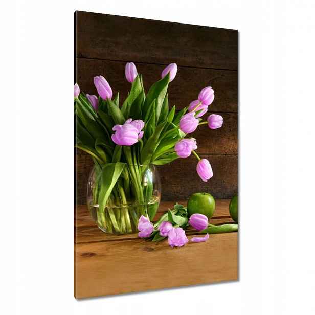 Obrazy 80x120 Fialové tulipány