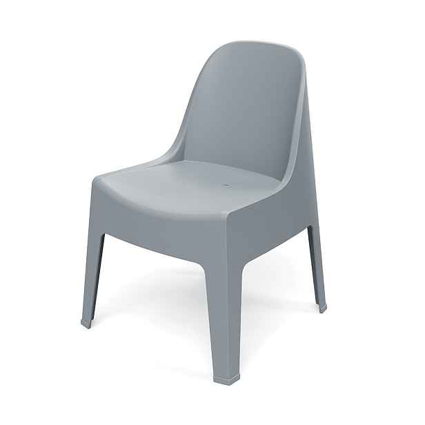 Prosperplast Zahradní židle MILANES 58x60x73,5 cm šedá
