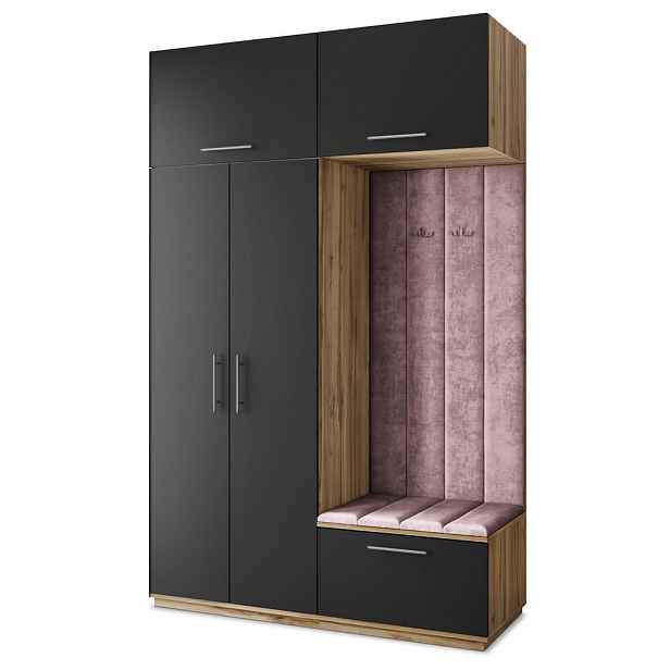 MASSENO MODERNÍ PŘEDSÍŇOVÁ SESTAVA REMA, 150/240/60 cm, dub Wotan