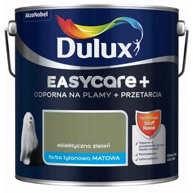 Dulux Barva Latexová Barva Easycare+ 2,5 L Elektrická Zeleň