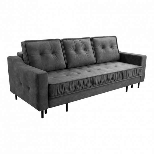Fedve SOFA ARAMO s funkcí spaní, Šedá