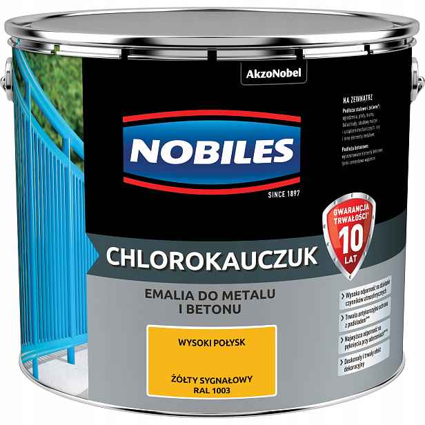 Nobiles Chlorkaučuk Smalt 10 L Žlutý Signální Ral 1003