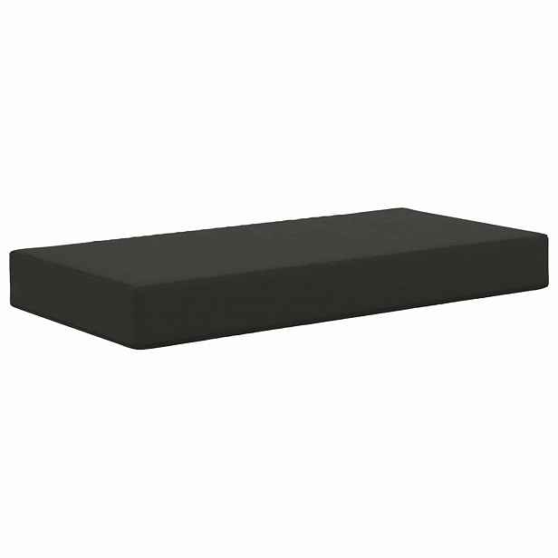 vidaXL Venkovní sedací polštář 100% polyester Černá 80 x 40 x 8 cm