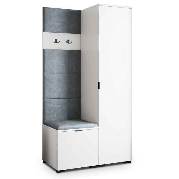 MASSENO MODERNÍ PŘEDSÍŇOVÁ SESTAVA LORI, 95/181/51 cm, bílá