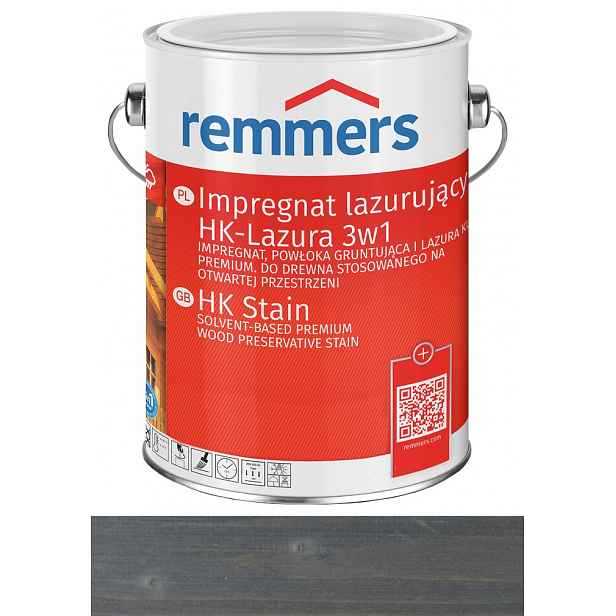 Remmers HK-Lasur impregnace dřeva 0,75L Grafitová