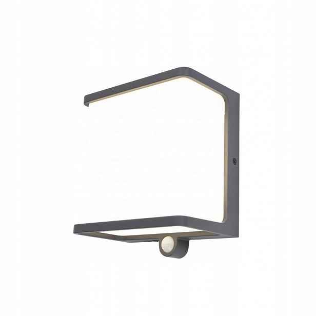Solární lampa nástěnná Led lampa 12W s pohybovým senzorem Doblo Lutec