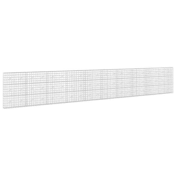 vidaXL Gabion s drátem 5 mm a síťkou 10x10 cm 1000x20x150 cm