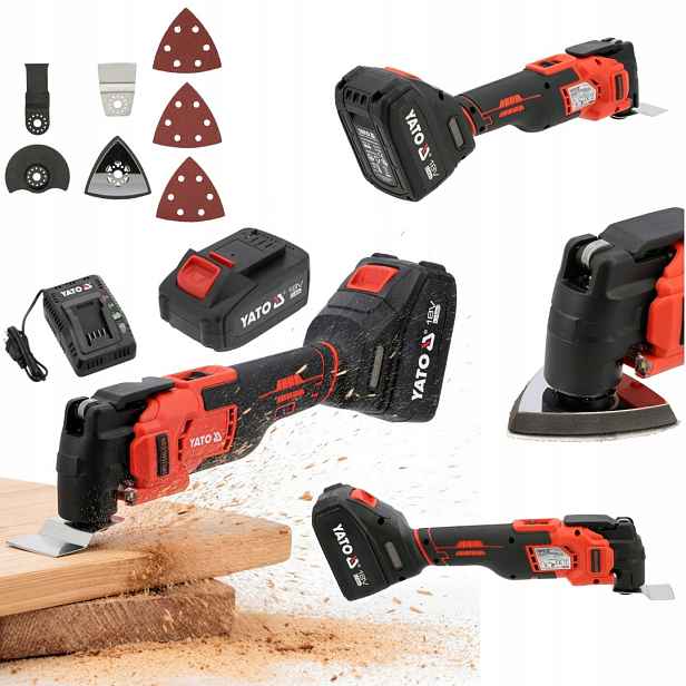 Multi Nástroj 18V Sada 4AH Bezkartáčový Motor Yato YT-82226