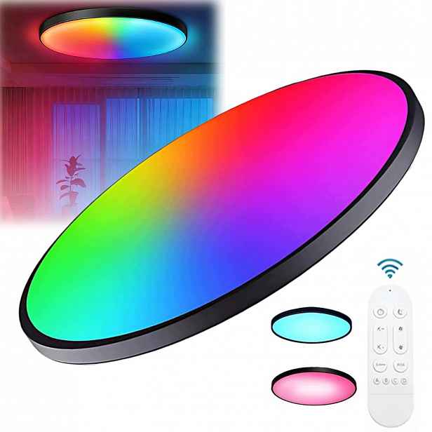 Lampa Stropní Svítidlo Led Rgb Bílá Cct 2700K-6500K Wifi Tuya Dálkový Ovladač Rf Aplikace