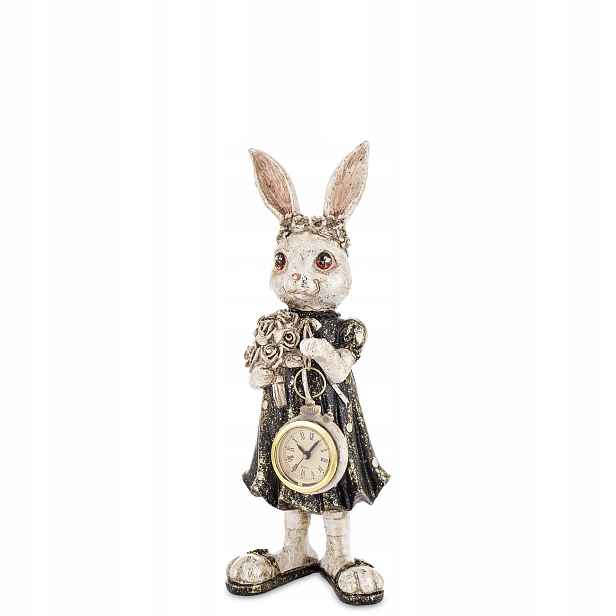 Figurka Králík s hodinkami 30,5x11x11 cm Art-Pol 173098