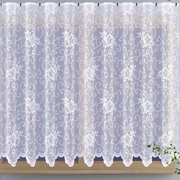 Mg Záclona 660/085 Bílá 350x150 cm Hotová S Páskou Skr
