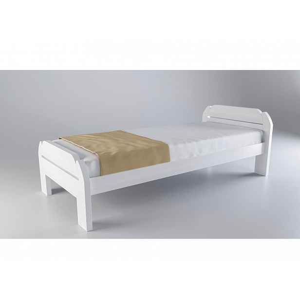 Manželská postel Brahe z masivu 180x200, buk bílá