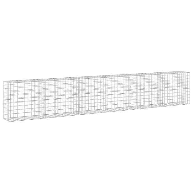 vidaXL Gabion s drátem 5 mm a síťkou 10x10 cm 600x50x100 cm
