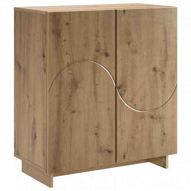 vidaXL Komoda Dub artisan 67 x 34,5 x 75 cm kompozitní dřevo
