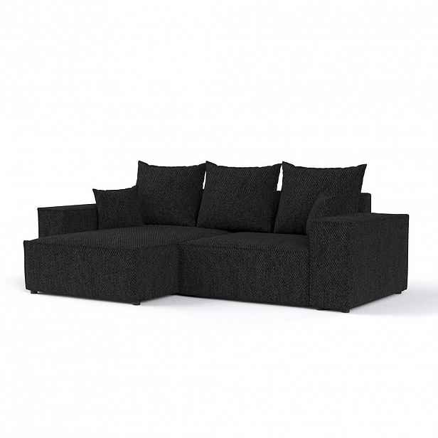 AltaBeds ROHOVÁ SEDAČKA SENSO, textil, Černá