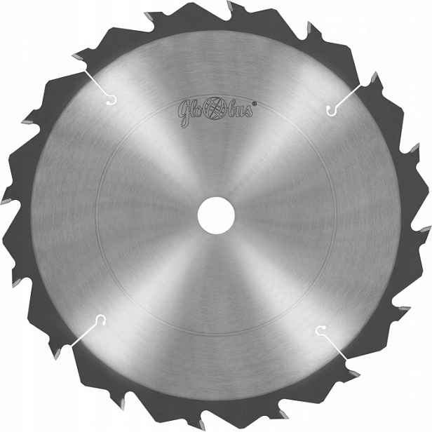 Globus Kotoučová pila na dřevo Hm 350x30x16Z Podélný řez