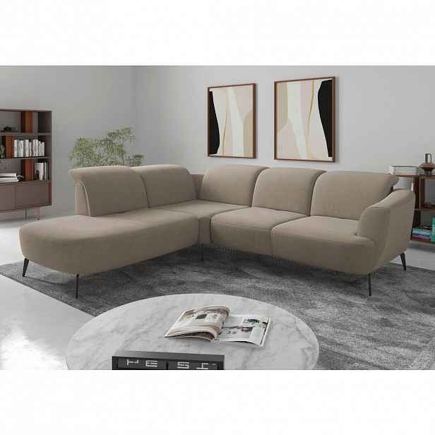 Sit & More ROHOVÁ SEDAČKA, textil, béžová