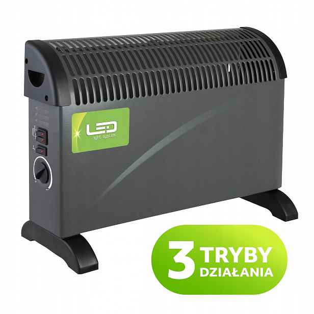Konvektorový ohřívač Sondo 2000W Turbo černý Lls