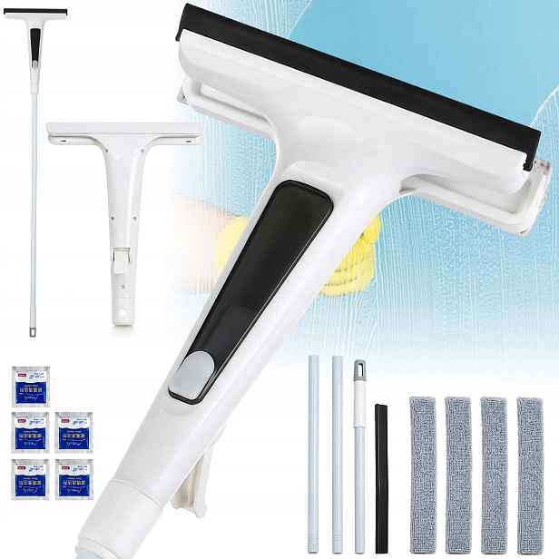 Myčka, Teleskopický Kartáč Na Mytí Oken Fotovoltaických Panelů, Lehký