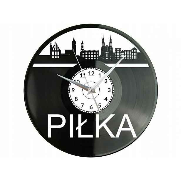 Pila Město Polsko Nástěnné hodiny Vinylová deska Moderní Dekorativní Na P